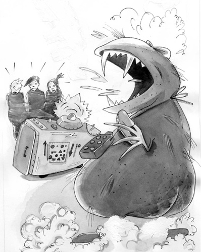 Bokillustration Stora T 